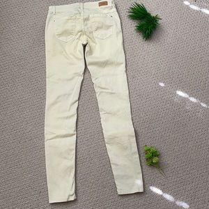 Zara trafaluc pale yellow jeans